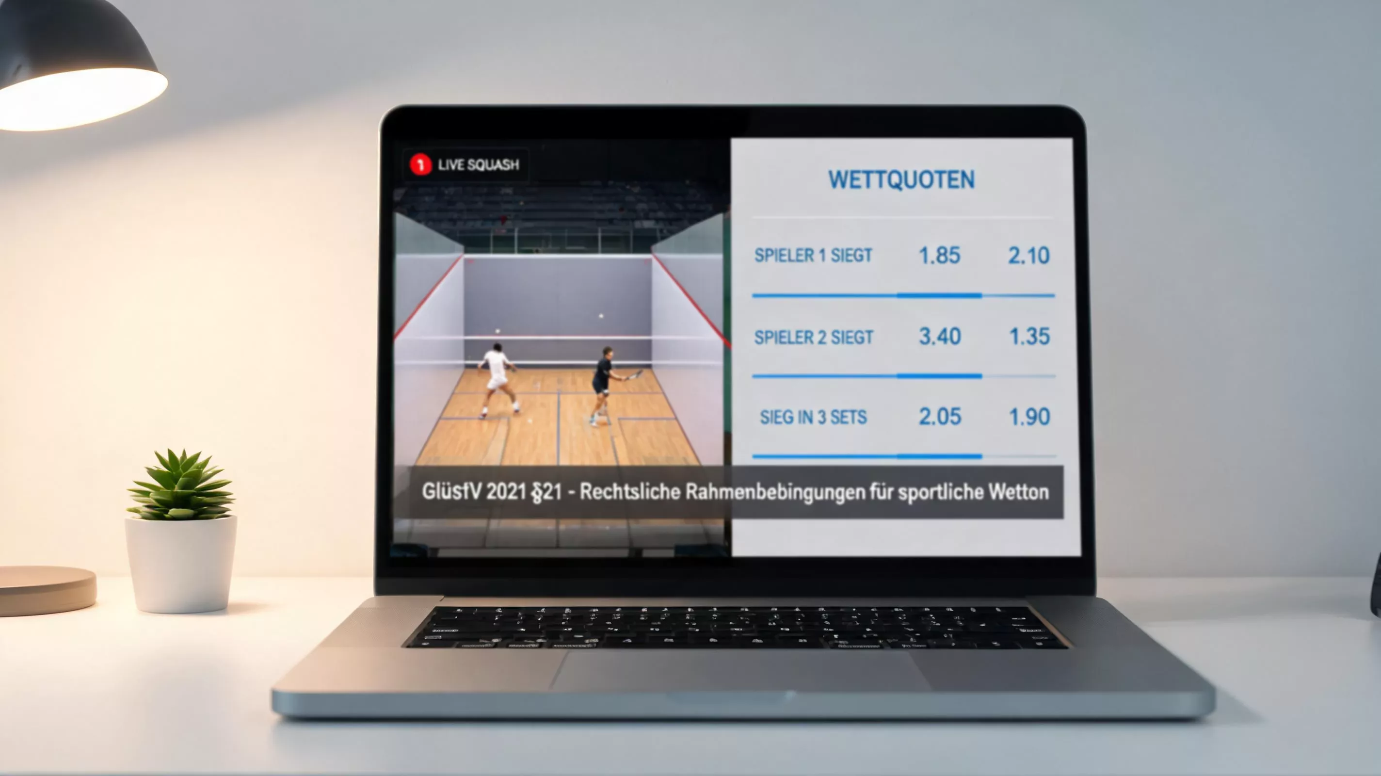 Squash Live-Wetten und GlüStV 2021 Restriktionen – erlaubte In-Play-Wettmärkte bei deutschen Sportwettenanbietern erklärt